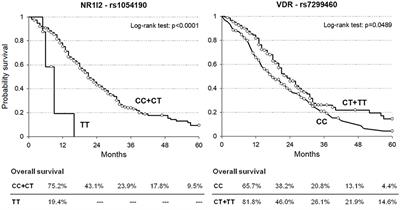 Germline Polymorphisms in the Nuclear Receptors PXR and VDR as Novel Prognostic Markers in Metastatic Colorectal Cancer Patients Treated With FOLFIRI